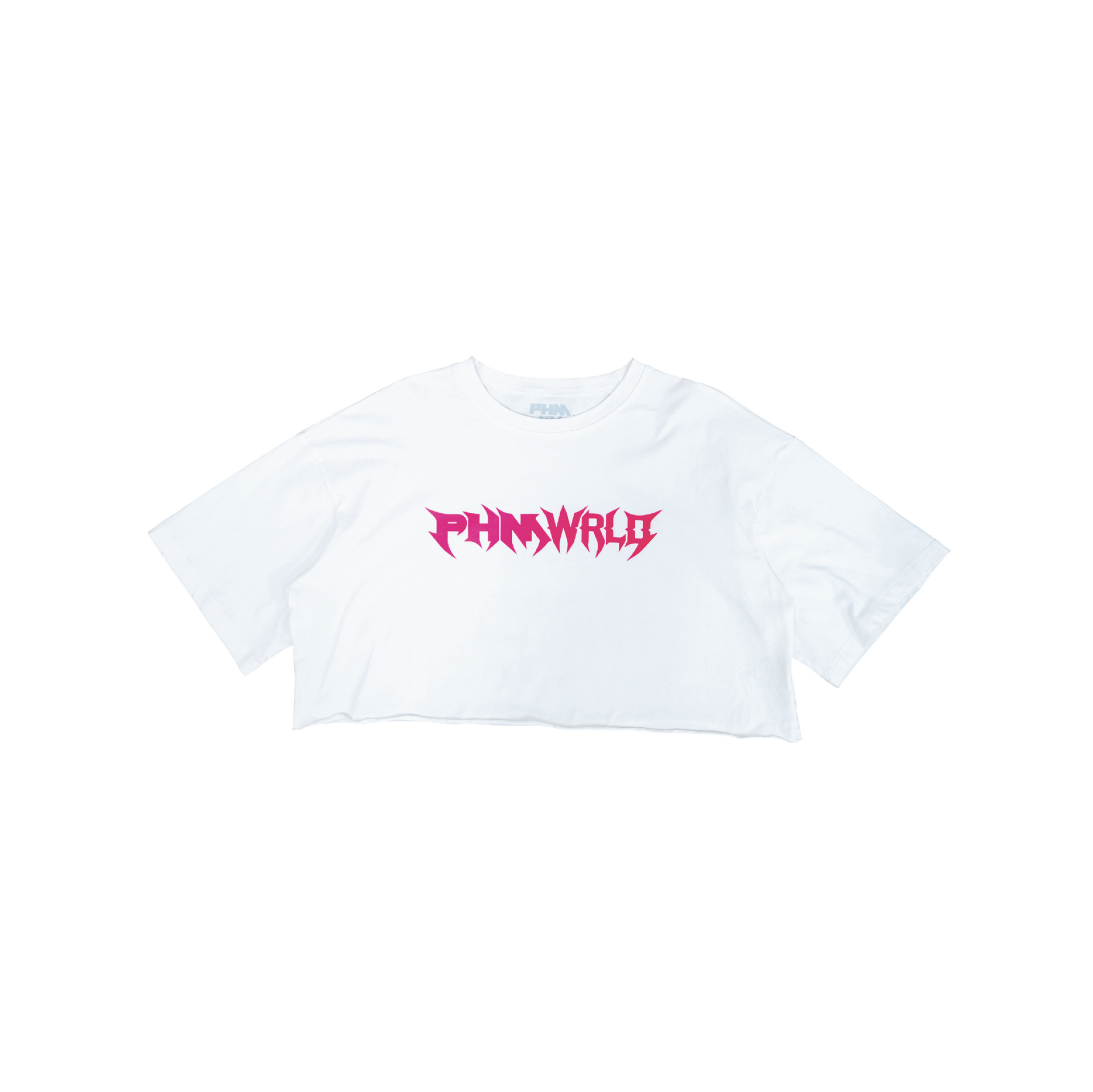 PHMWRLD Women Cropped Tee White