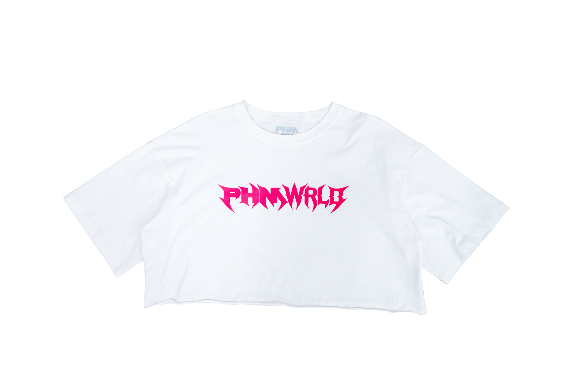 PHMWRLD Women Crop Tee White