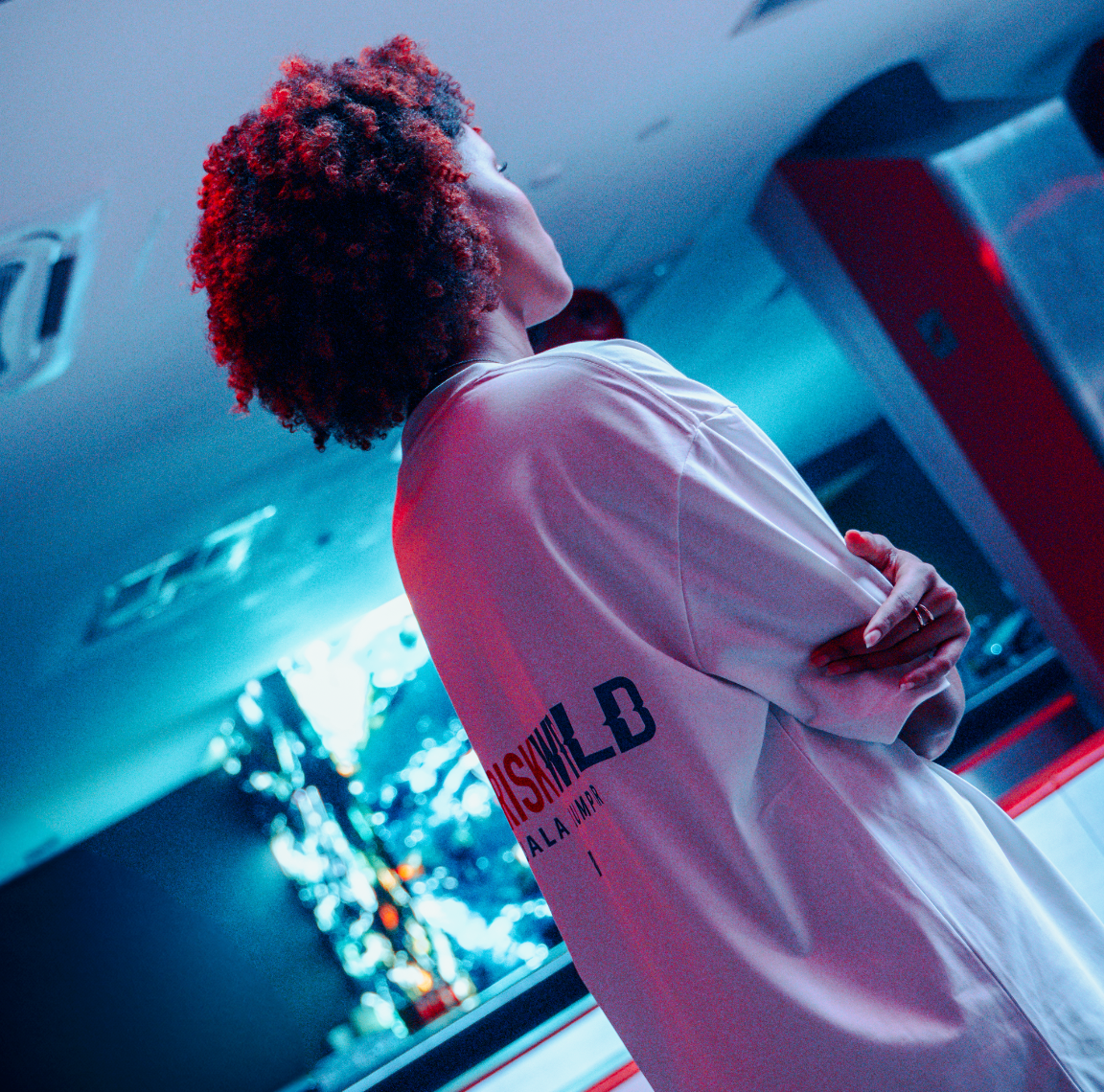 HIGHRISKWRLD Oversized Cotton Tee White