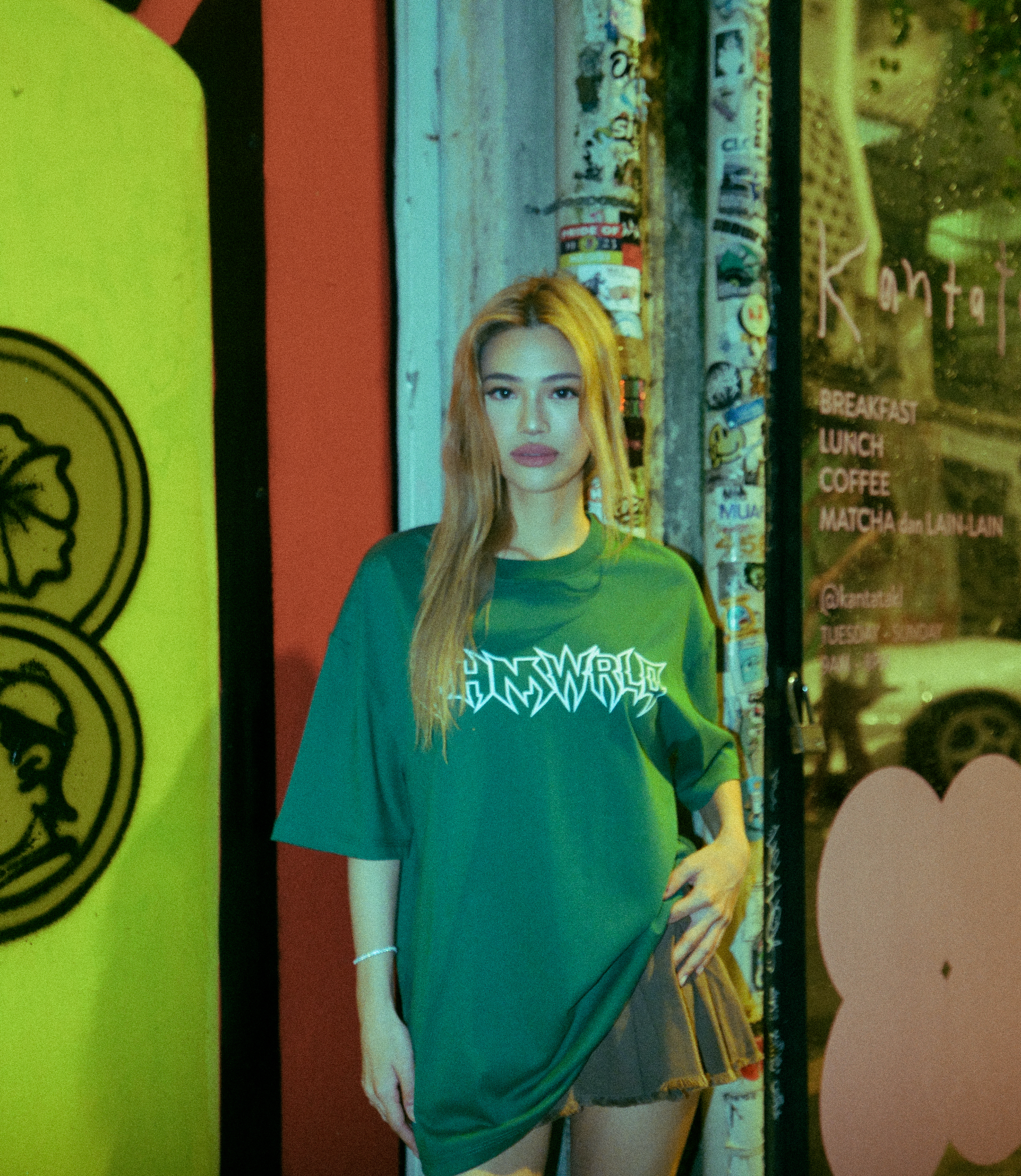 PHMWRLD Logo Tee Green